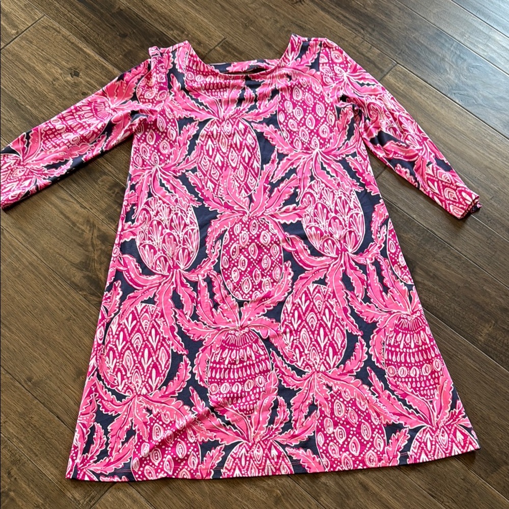 Lilly Pulitzer Pink and Navy Dress